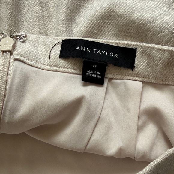 Ann Taylor Neutral Beige Pencil Skirt - Picture 2 of 7
